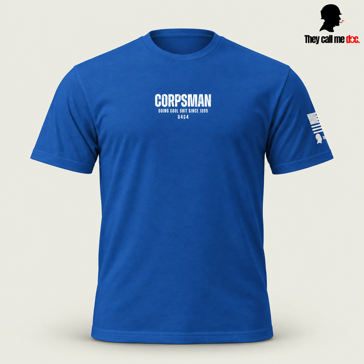 Corpsman 8404 T-Shirt in royal, front view