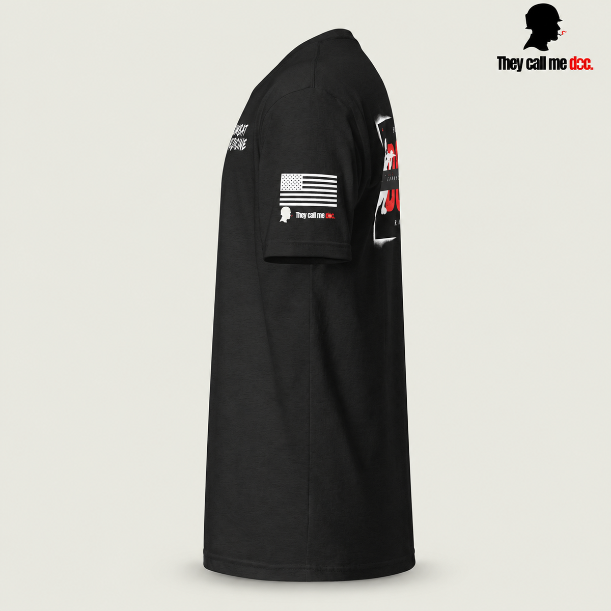 Downrange Combat Medicine T-Shirt in black, left view