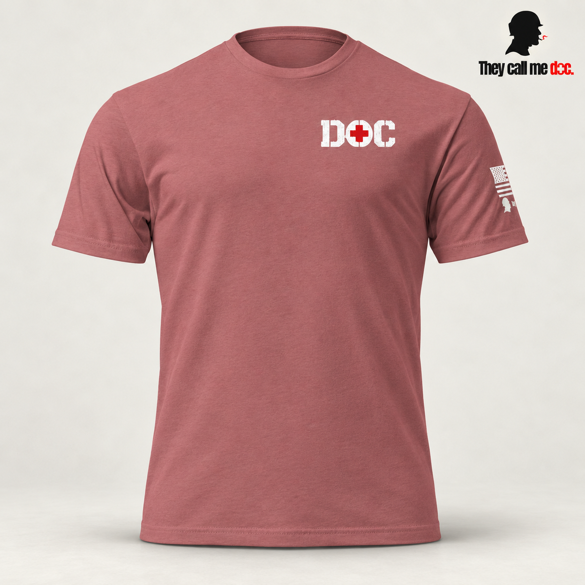 Heather mauve DOC Standard T-Shirt front view