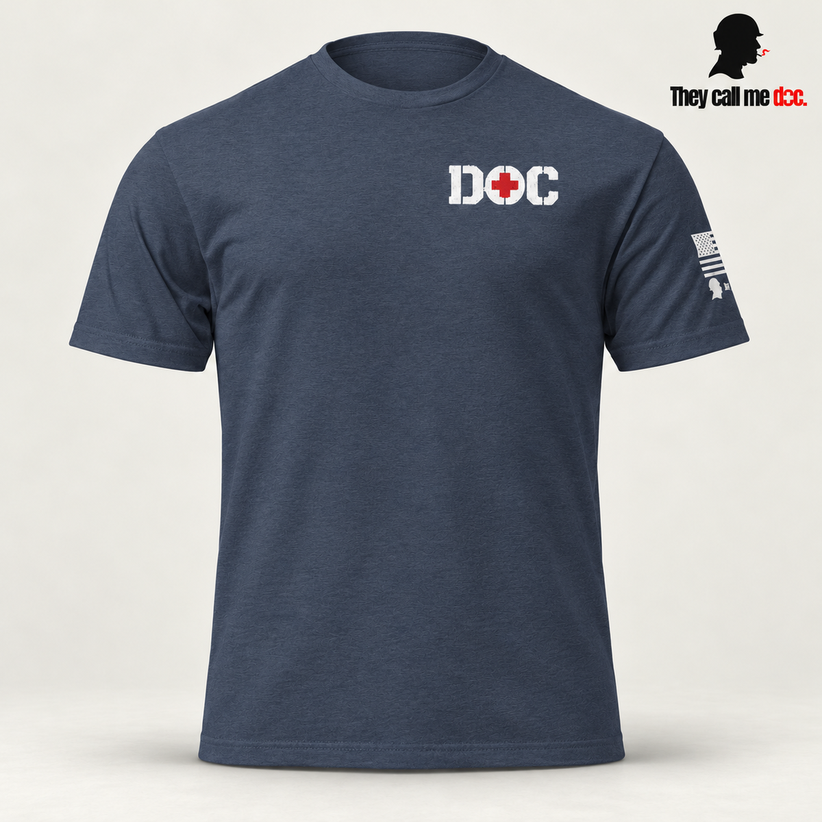 Midnight navy DOC Standard T-Shirt front view
